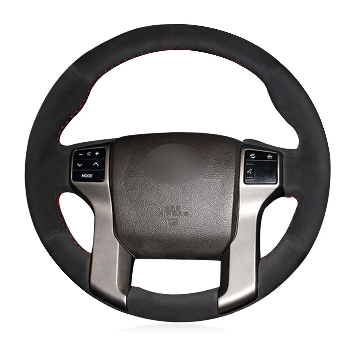 

Черный замшевый чехол на руль для Toyota Land Cruiser Prado Tundra Tacoma 4runner Sequoia