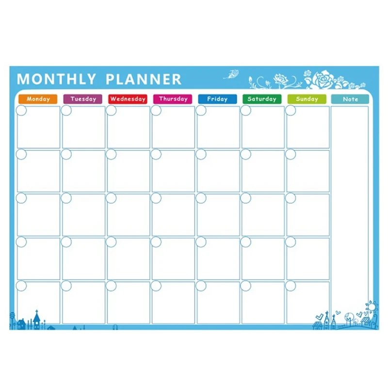 Магнитная доска для сухого стирания магниты холодильник список дел ежемесячный