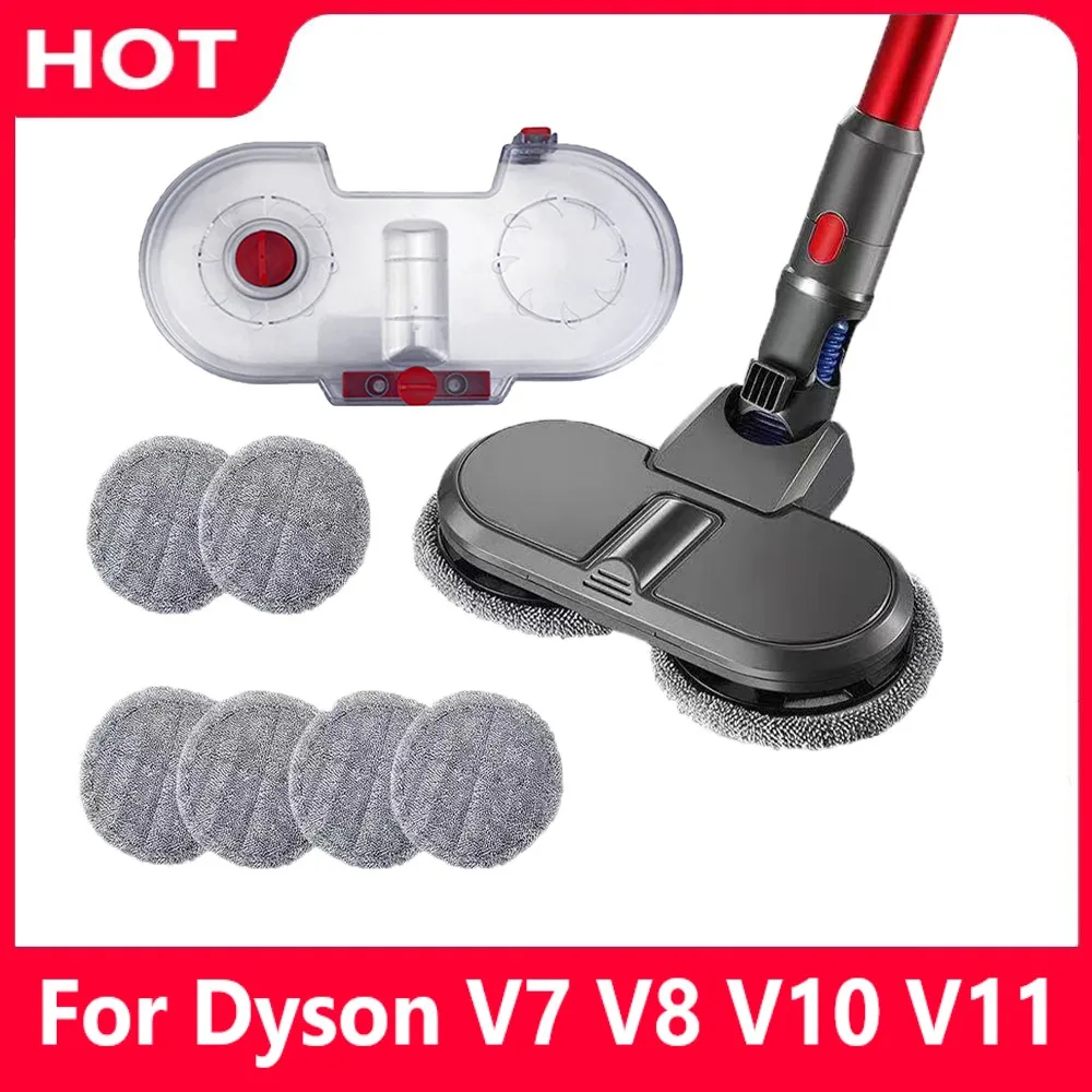Electric Mop Head Parts For Dyson V7 V8 V10 V11 Vacuum Cleaner Electric Floor Brush Head Water Tank Cleaning Cloth Accessories