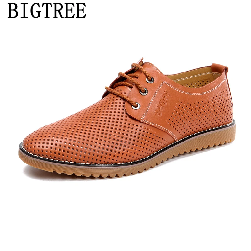 

Genuine Leather Shoes Men Leather Venting Hole Mens Casual Shoes Hot Sale Designer Shoes Men High Quality Big Size 47 Zapatos