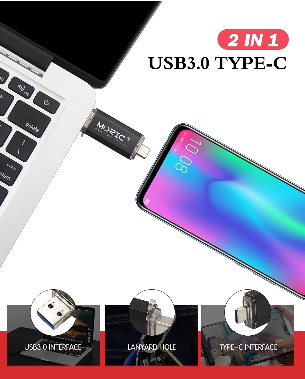 Лидер продаж, Usb флеш-накопитель OTG, Тип C, 128 ГБ, 64 ГБ, 32 ГБ, 16 ГБ, USB флеш-накопитель 3,0, высокоскоростной флеш-накопитель для устройств type-C