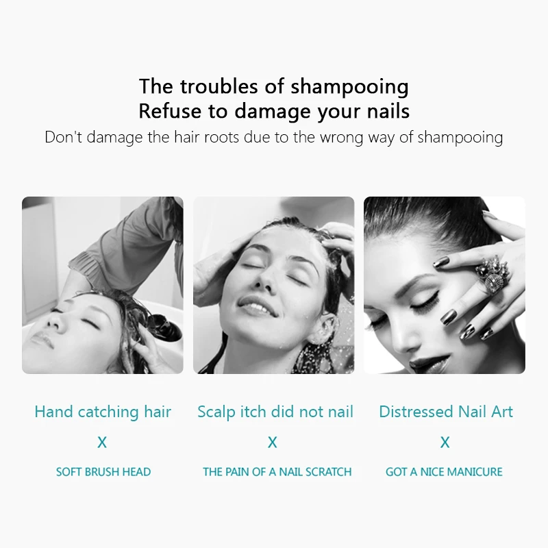 

Silicone Head Body Scalp Massage Brush Care Tool Comb Shampoo Hair Washing Comb Shower Brush Bath Spa Slimming Massaging Brushes