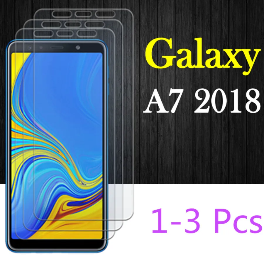 Защитное стекло для Samsung galaxy a 7 2018 a7 пленка защиты экрана 7a a72018 galaxya7 закаленное
