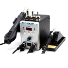 Паяльная станция BGA 8586, портативная Тепловая пушка, воздуходувка 220 В, европейская вилка, ручной тепловой пистолет с инструментами для сварки, пайки и ремонта