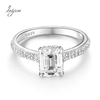925 sterling silver ring moissanite engagement rings for women luxury fashion jewelry white gold zircon moissanite wedding ring
