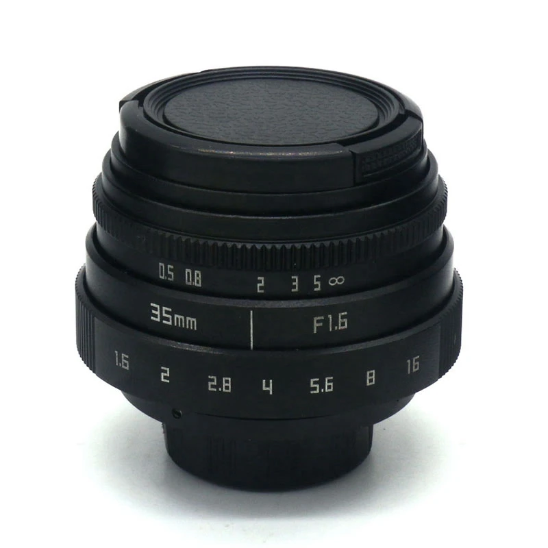 35 мм F1.6 C крепление объектива камеры с переходным кольцом для PanasOnic Olympus PEN E-P6 / E-PL7