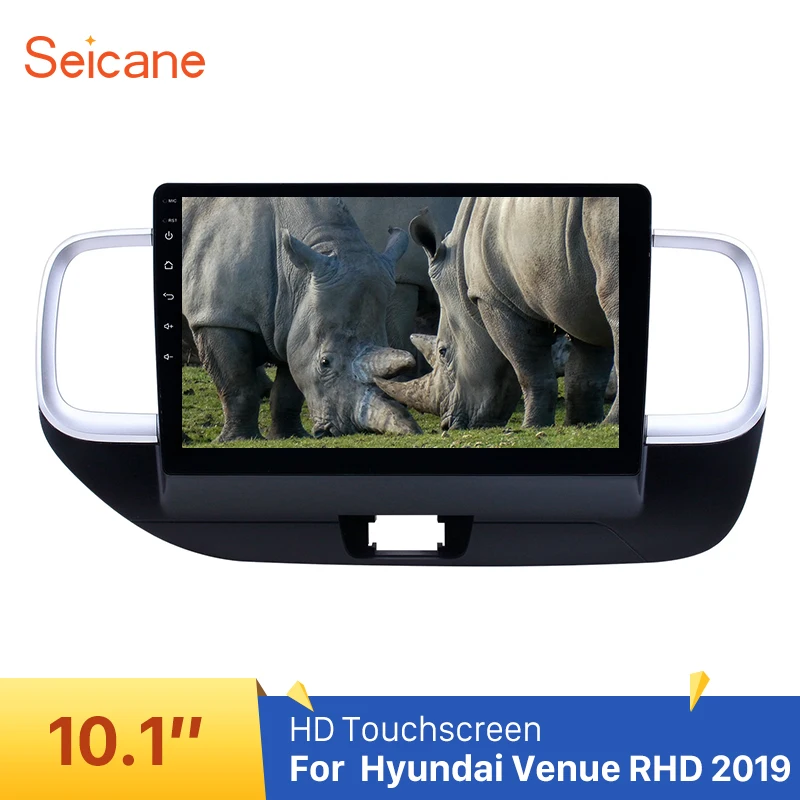 Автомагнитола Seicane 10 1 дюйма сенсорный экран HD Bluetooth Android 8 GPS для Hyundai Venue RHD 2019 с