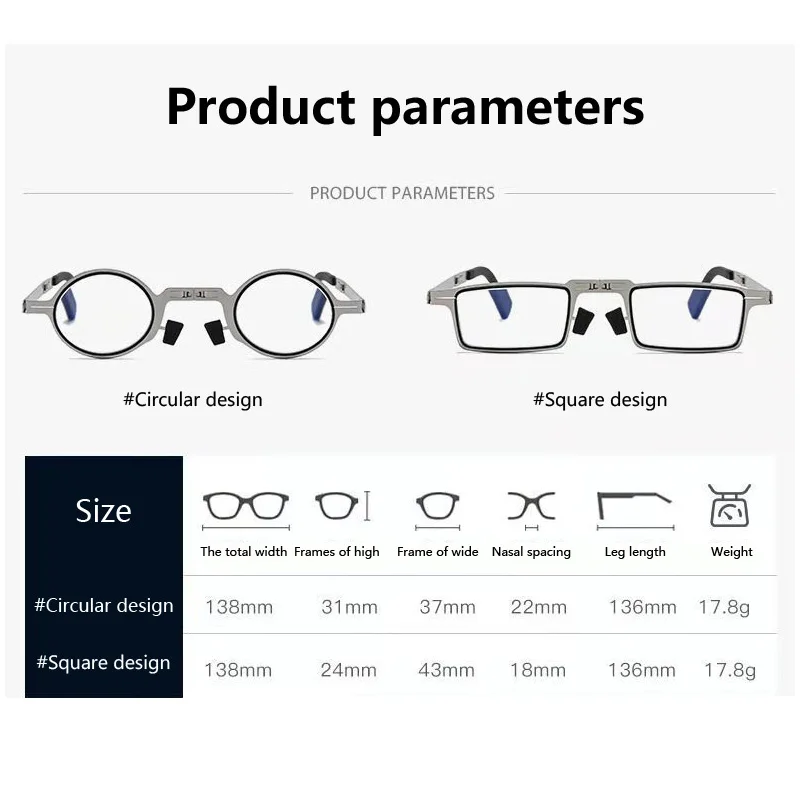 Складные очки для чтения с защитой от сисветильник удобные полноразмерные