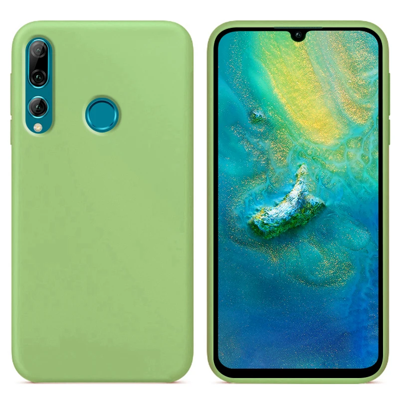 Роскошный жидкий силиконовый чехол для huawei P Smart 2019 POT-LX1 L21 LX3 мягкий сотового