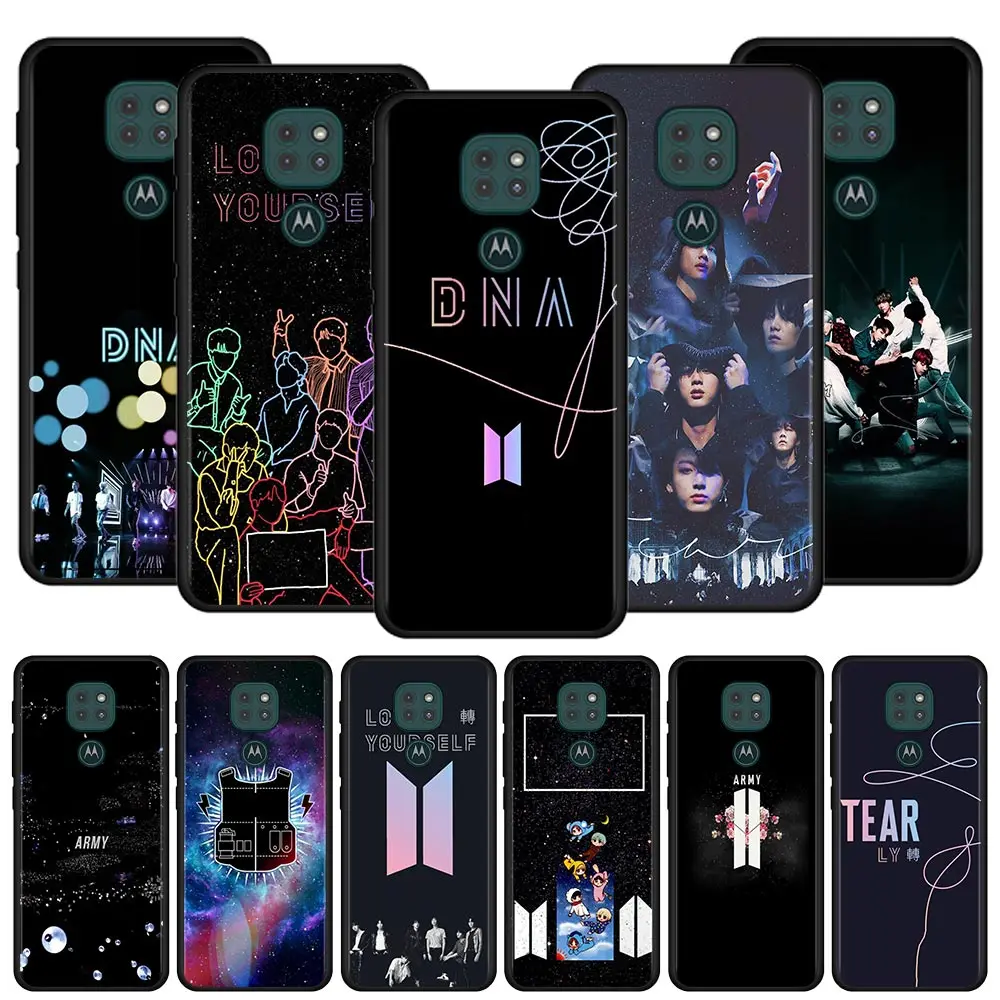 

Phone Case for Motorola G9 Play One Fusion Plus G8 Power Lite Cover For Moto Hype G Stylus E6s Funda Dynamite Kpop Boys