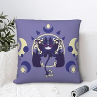 grinning devilbat square pillowcase cushion cover creative zipper home decorative polyester pillow case for home nordic 4545cm
