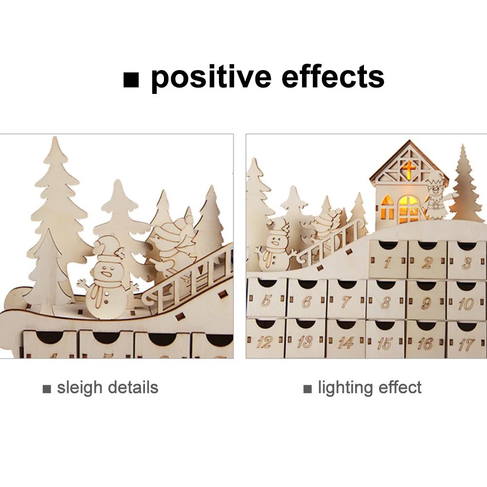 Дизайн саней ящик для гостиной дома на праздник Рождество стол календарь подарок