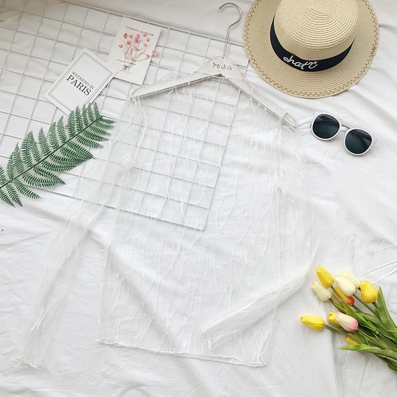 Осенне-зимние женские кружевные блузки рубашки топы сексуальные сетчатые