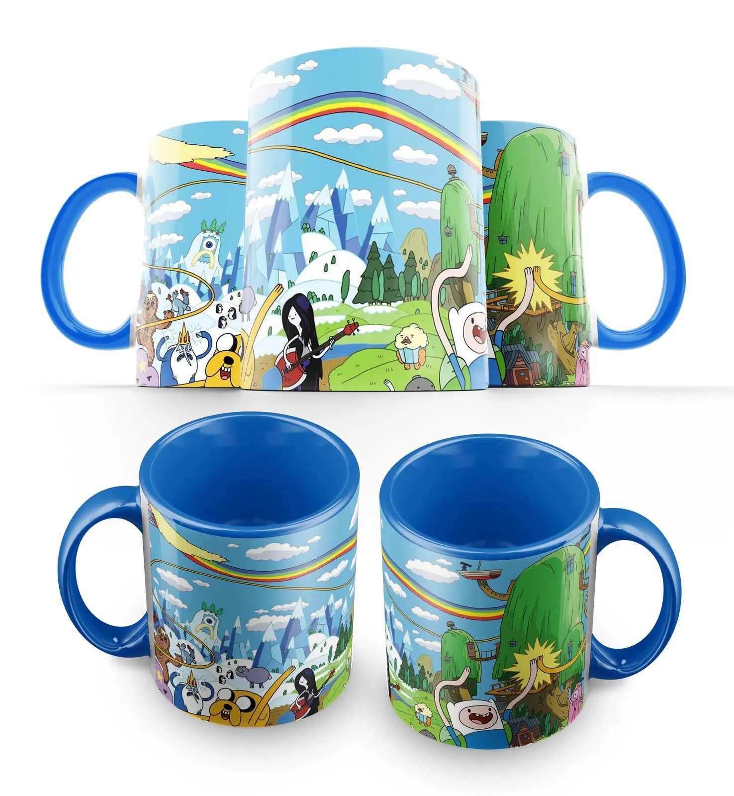 Кружка: время приключений(Adventure Time Finn Jake Принцесса Бубльгум Снежный Король