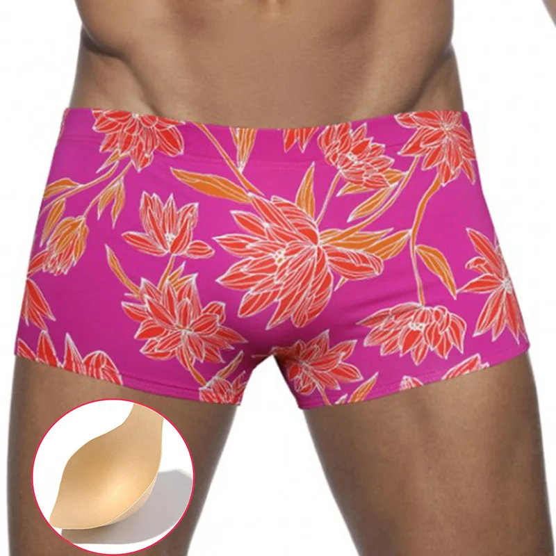 

Men‘s Swimsuit Printed Surfing Trunks Boxer Shorts Male Sexy Swim Bikini Surf Swim Shorts Swimwear Bohemia Beachwear Bottoms Men