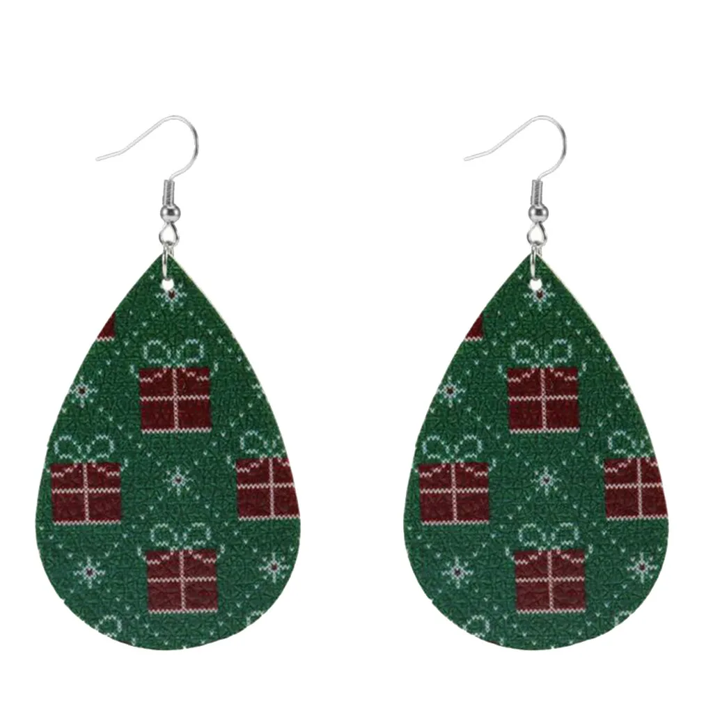 Женские рождественские висячие серьги с крючком очаровательные ювелирные