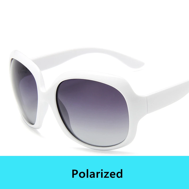 Polarized White Роскошные поляризованные солнцезащитные очки для женщин, винтажные брендовые дизайнерские высококачественные Овальные Солнцезащитные очки для женщин, модные женские солнцезащитные очки для вождения - Цвет линз: Polarized White
