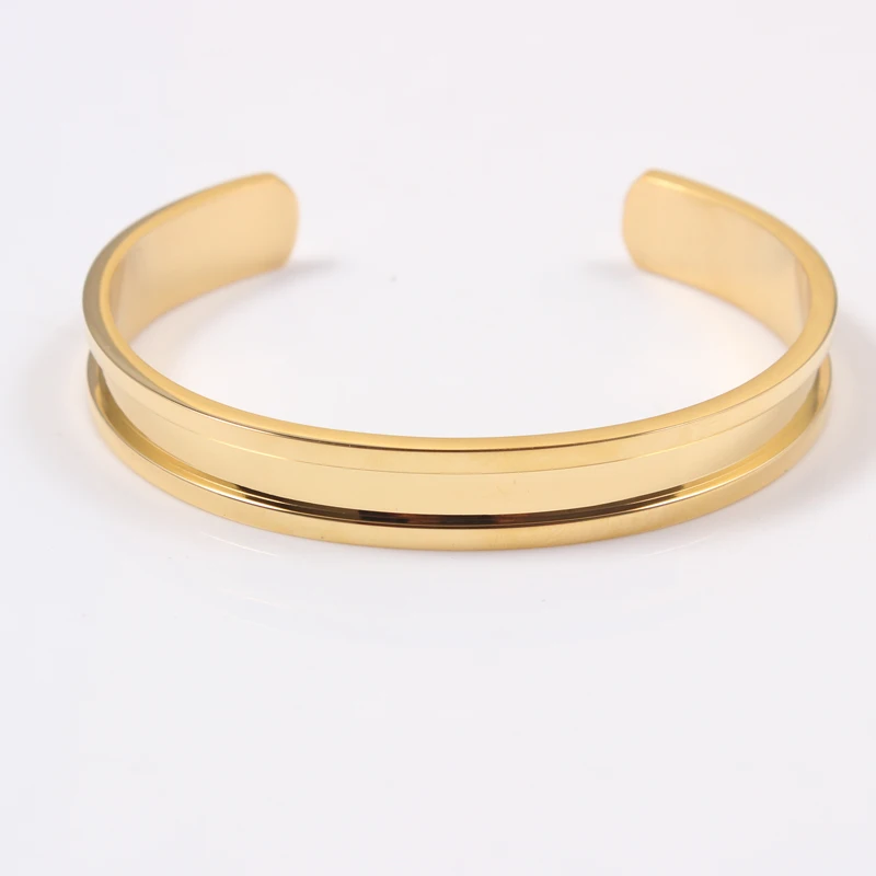 10mm gold S02 Розовое золото цвет серебристый цвет открыт манжета браслеты для женщин мужские ювелирные изделия черные браслеты ручные аксессуары регулируемые - Окраска металла: 10mm gold S02