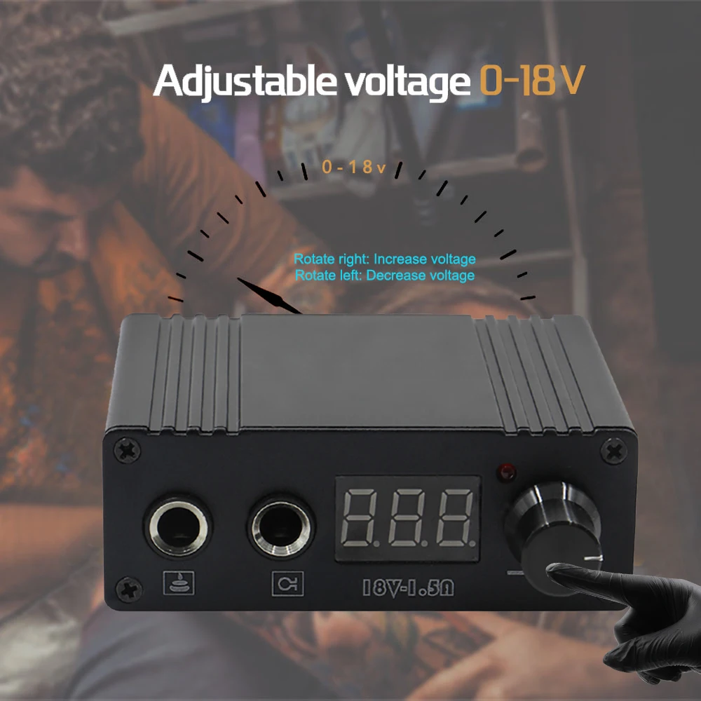 

New Arrival LCD Tattoo Power Supply For Tattoo Machine Gun Foot Pedal Free Shipping