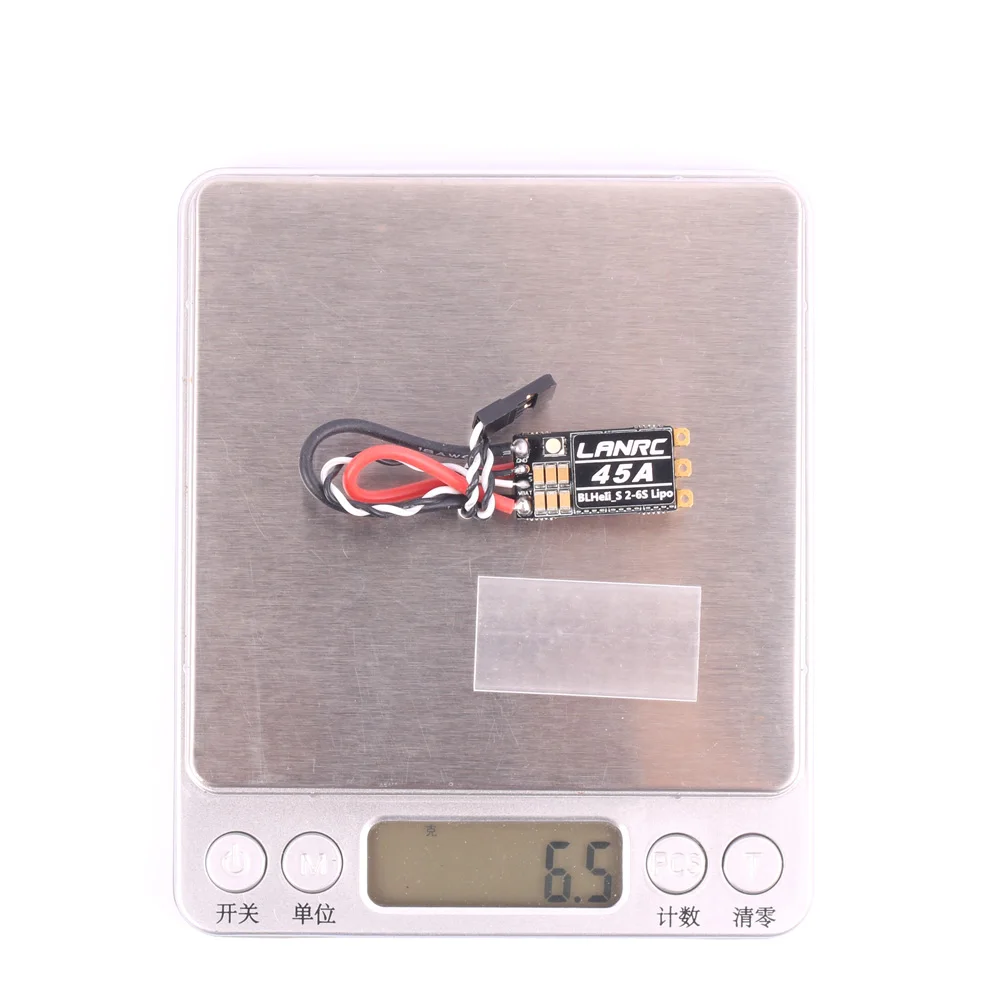 

LANRC 35A 45A BLHeli_S Support D-Shot 150/300/600 ESC Built-in LED 2-6S Power Supply For RC FPV Quadcopter Airplanes Drone
