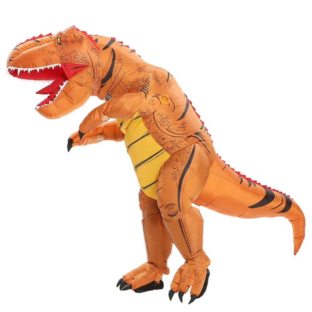 JYZCOS динозавр T REX надувной костюм для женщин и мужчин Детский карнавальный костюм для Хэллоуина карнавальный костюм талисман вечерние Purim костюм