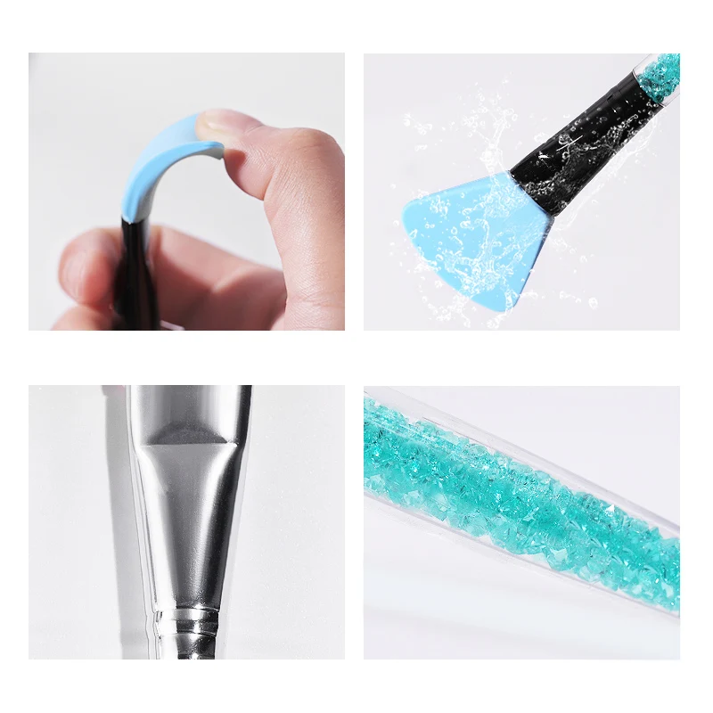 

4/2pcs/set Gradient Nail Brush Painting Pen Acrylic Drawing Brush For Nails Gradient Rhinestone Handle Manicure Nail Art Tool