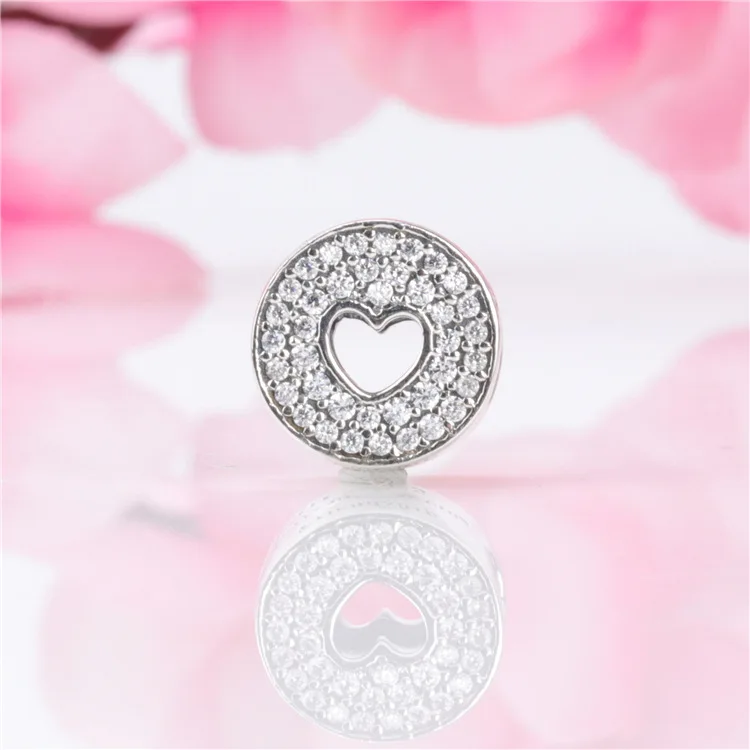 

Amaia Hot Sale 925 Sterling Silver Hollow heart-shaped beads Fit Original Bracelet Women Jewelry Making Gift