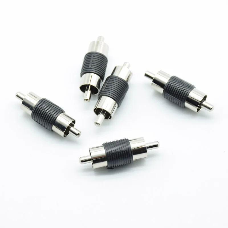 5 шт. прямой AV RCA Женский к женскому видео адаптер никель разъем Папа-папа м/м