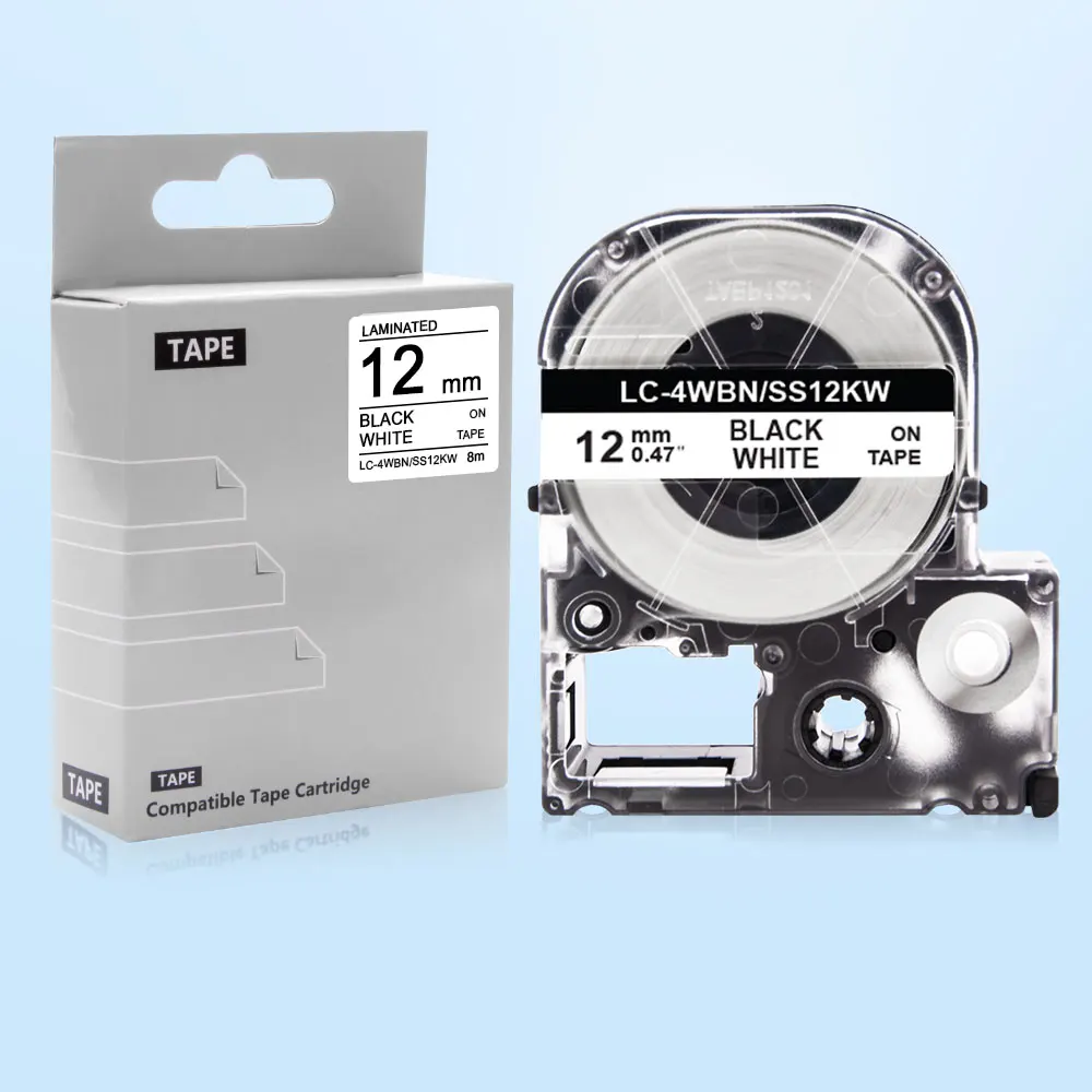12 мм лента для маркировки Epson SC12RW запечатанных лент LC 4RBP LW 300 C410 400 этикетировщик King