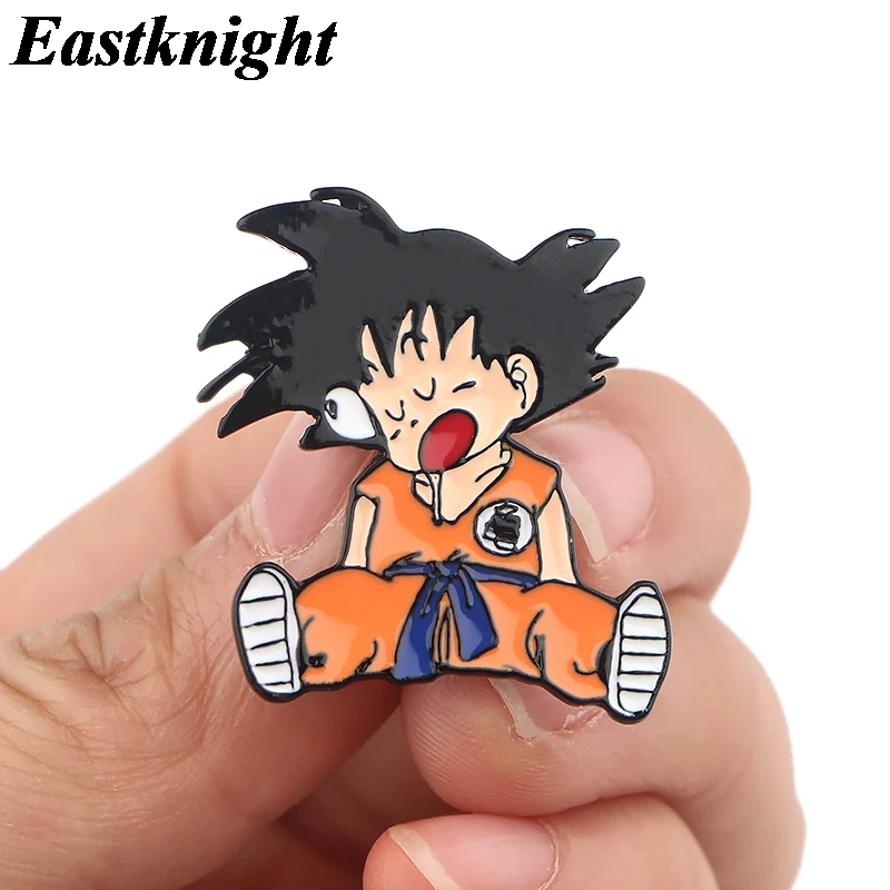 

K1393 Eastknight Goku and Shenron Anime Pins Enamel Pins Metal Cute Collar Pins Brooches Jewelry Lapel Pin Badge 1pcs