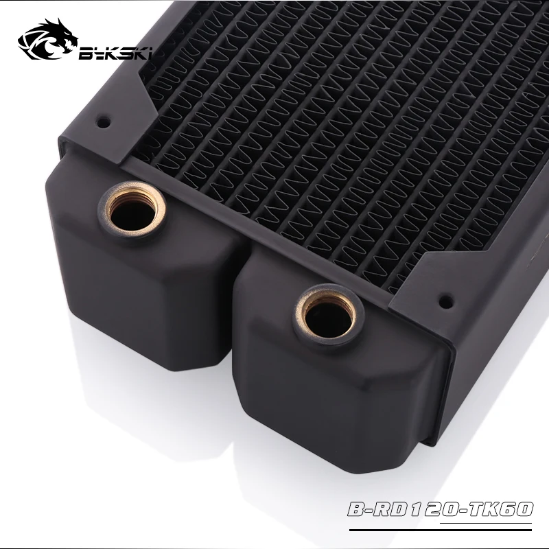 

Bykski B-RD120-TK60 120mm Triple Row Radiators 60mm Thickness Standard Water Cooling Radiators Suitable For 120*120mm Fans