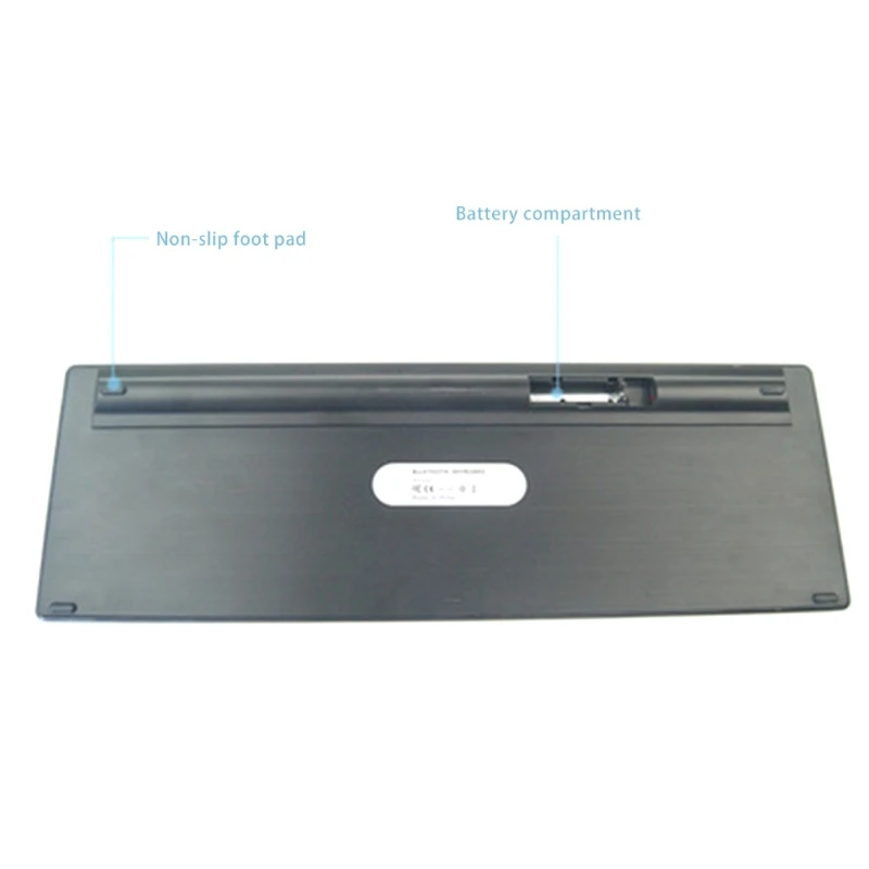 

Multi-Device Bluetooth Keyboard with Touchpad Wireless TV Keyboard for Smart TV, Laptop, Mac, iPad, PC L93A