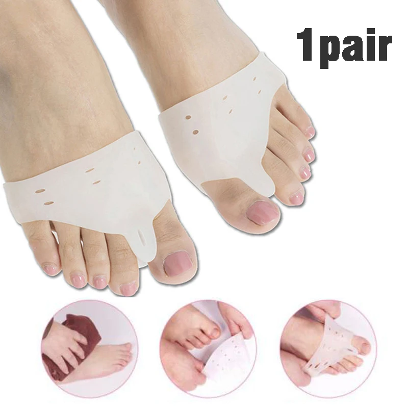 

1 Pair Big Bone Orthopedic Bunion Correction Pedicure Silicone Hallux Valgus Corrector Braces Toes Separator Feet Care Tool