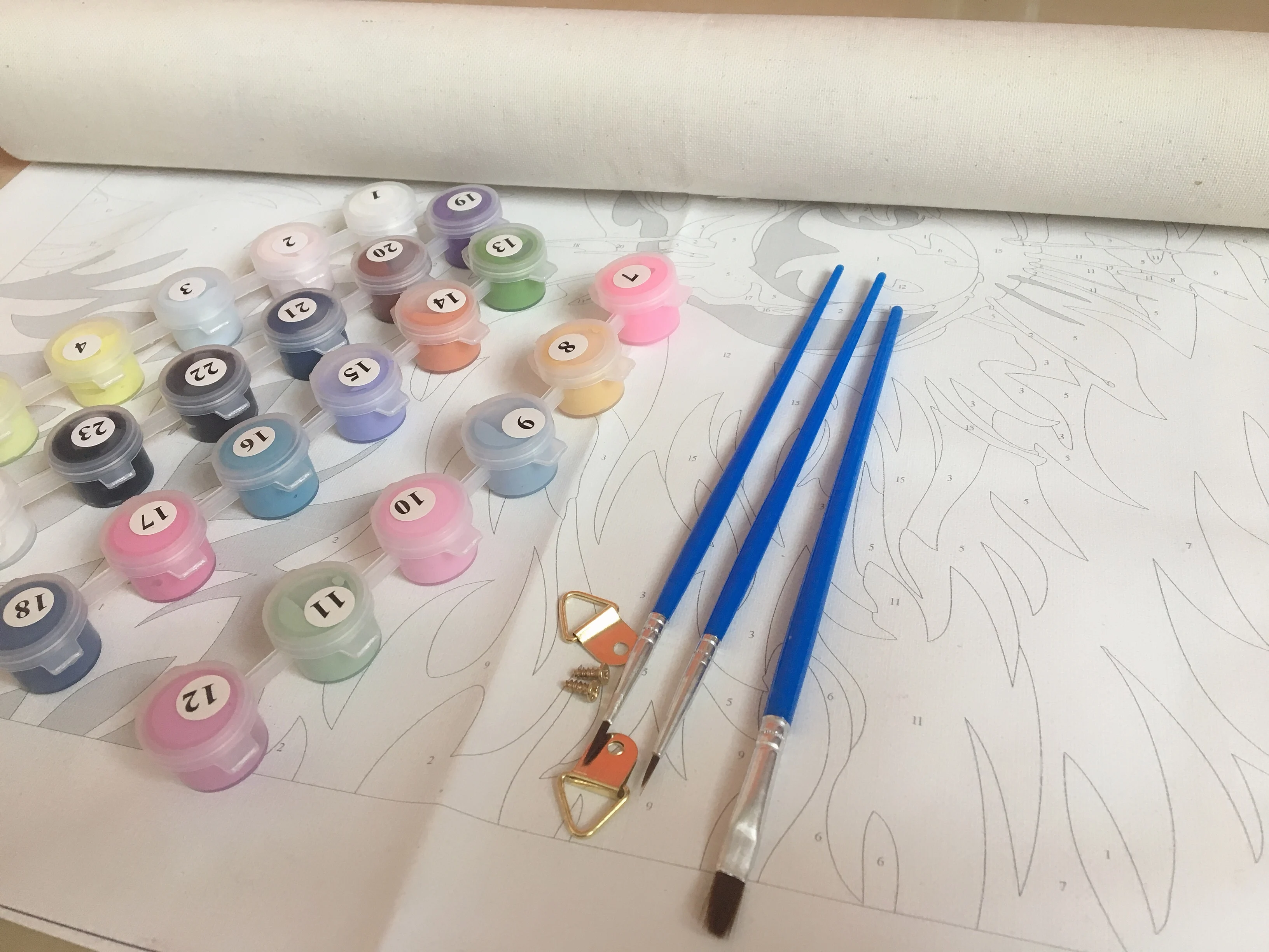 DIY цветы морская картина маслом по номерам пейзаж картины нарисованные на холсте