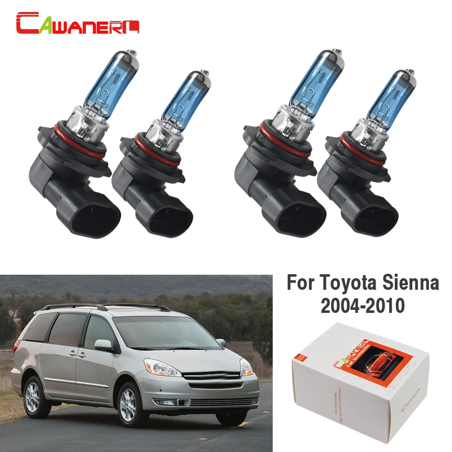 Cawanerl 2 пары 100W 9005 9006 автомобильный Стайлинг галогенные передние противотуманные