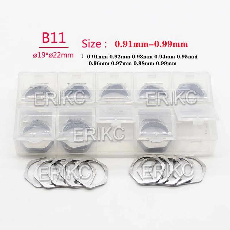 

ERIKC B11 0.91MM 0.92mm 0.93mm 0.94mm 0.95mm 0.96mm 0.97mm Diesel Injection Gaskets Washer 30 PCS Copper Shim For Bosch injector