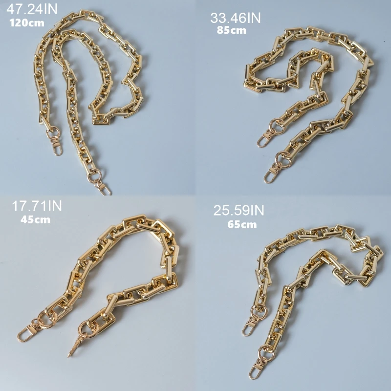 

Detachable Acrylic Chain Shoulder Crossbody Bag Strap with Buckles DIY Replacement Shoulder Strap Chain Bag Parts Accessories