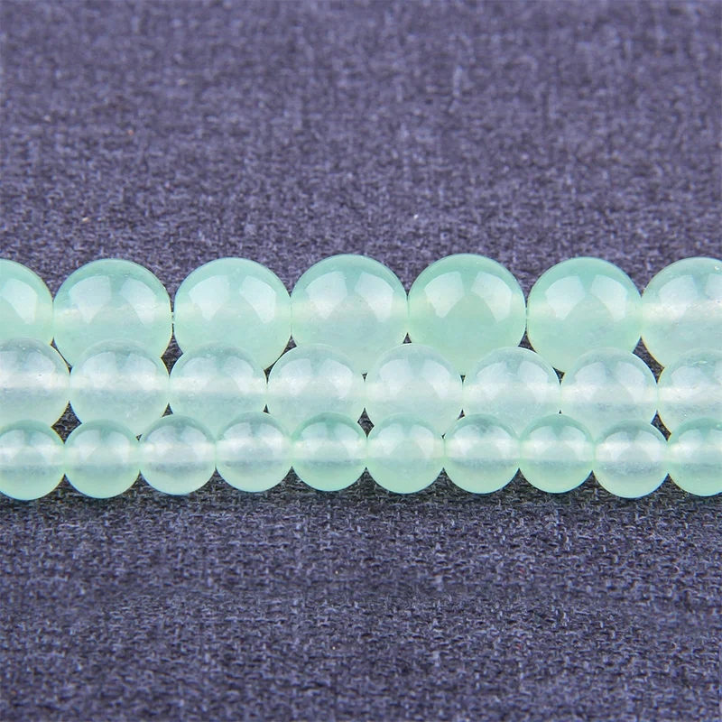 Бусины из натурального камня зеленые Гладкие бусины | Украшения и аксессуары