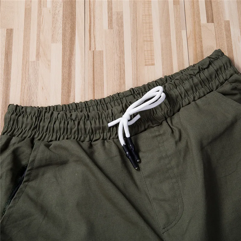 

Men's Multi-pocket Shorts Summer 2020 New Casual Solid Color Shorts Knee Length Male Casual Shorts 6 Colors High Waisted Shorts