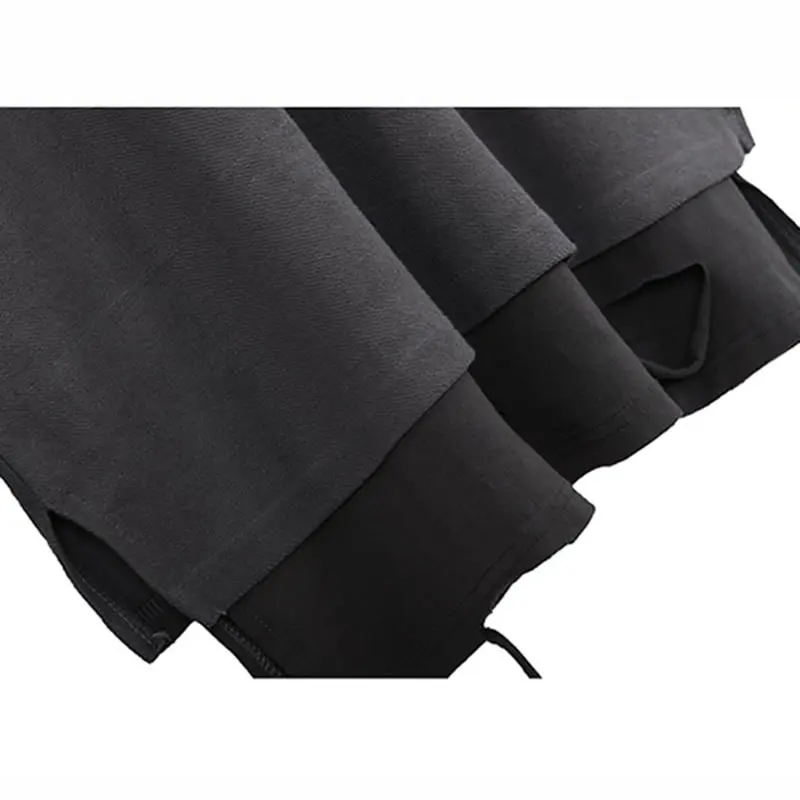 

XITAO Hole False Two Pieces Sweatshirt Long Sleeve O-neck Pullover Solid Color Autumn and Winter New Loose Casual DZL2362