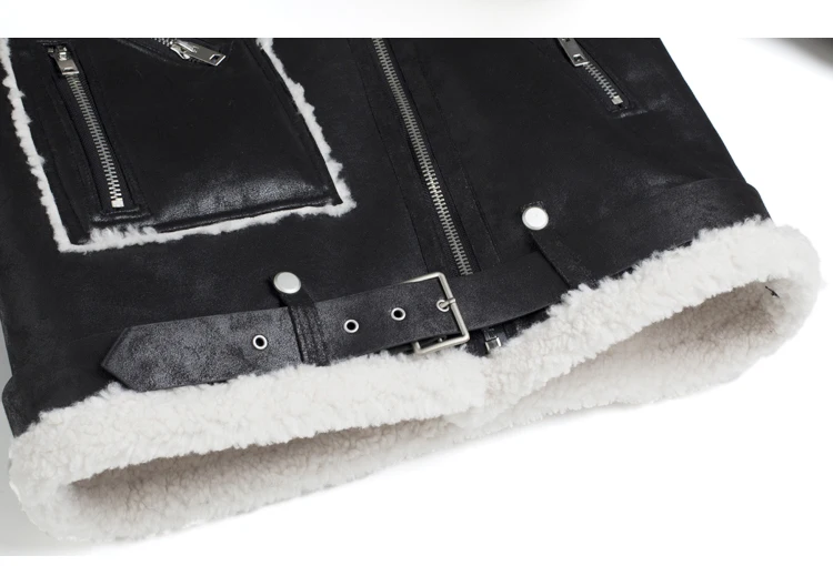 

Women's Winter 2020 New Loose Motorcycle Deerskin Velvet Fur One-Piece Thickened Fleece-Stand Collar New Fashion Coat