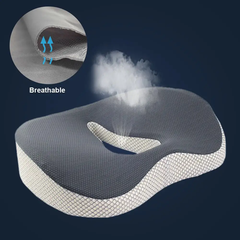 

Breathable Ergonomic Memory Foam Cushion Anti-hemorrhoids Decompression And Comfortable Office And Home Chair Cushion