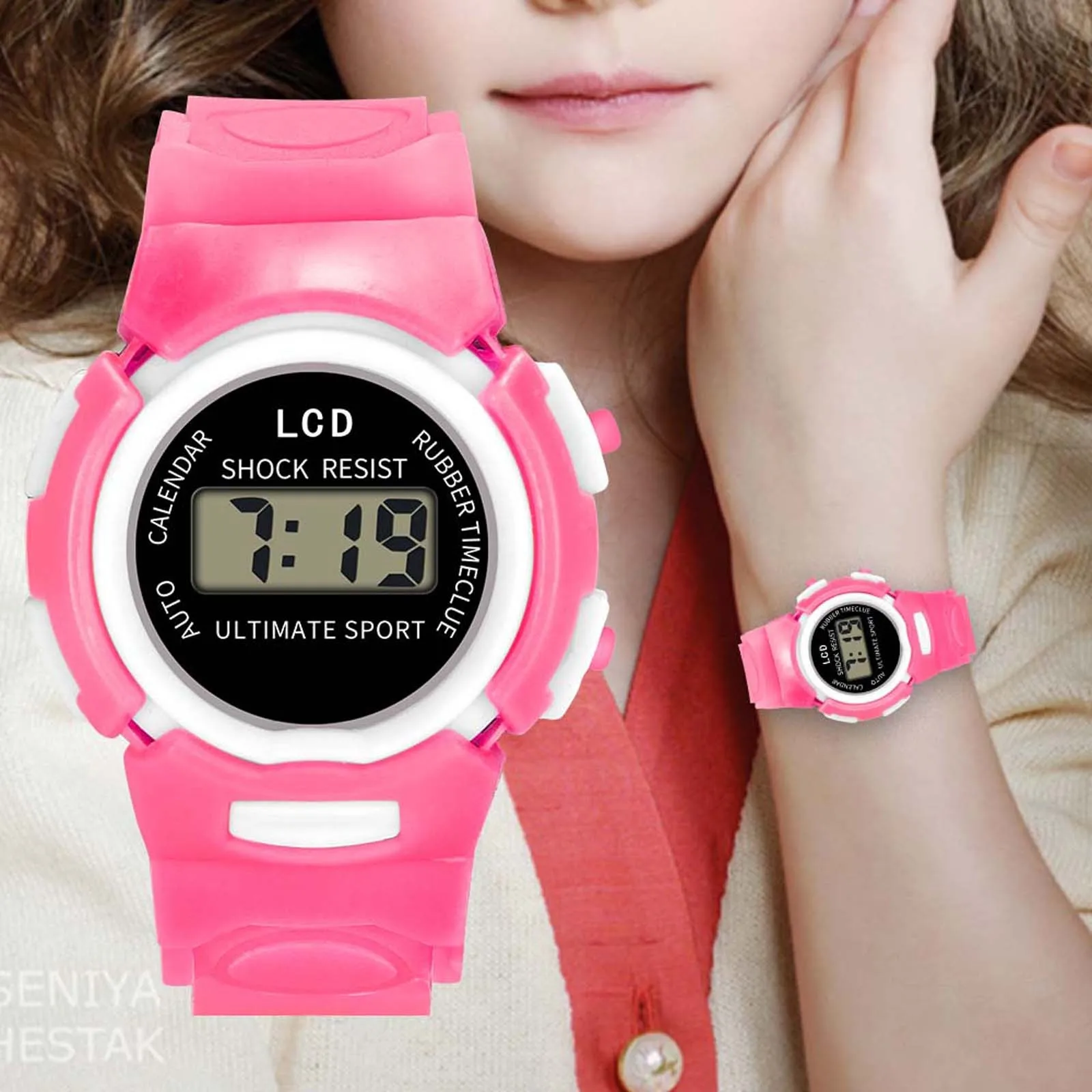 

Different styles for men and women Children Digital Watch Led for Student Wristwatch Electronic Waterproof Silicone Watch