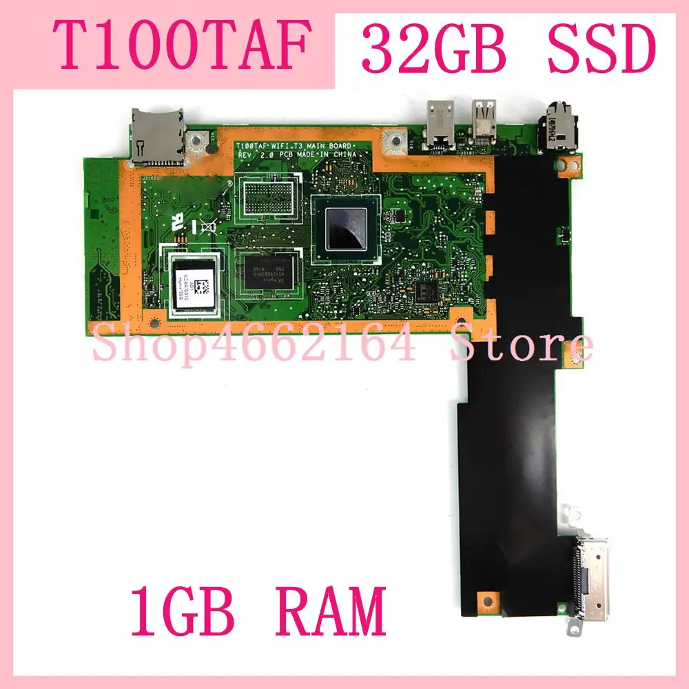 T100TAF материнская плата Z3735G CPU 32 Гб SSD 1 ГБ RAM планшет для ASUS Тест 100% ОК|Компьютерные