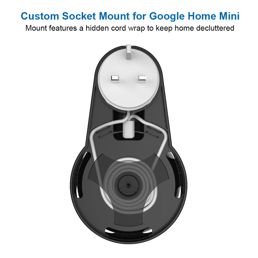Штепсельная вилка ЕС настенное крепление для Google Home Мини голосовой помощник держатель штепсельной вилки кронштейн в кухне спальни портативный аудио стенд