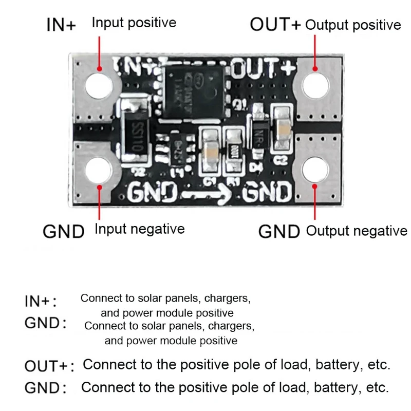 Высоковольтная Диодная солнечная панель DG7512 75 в 12 А защита от обратного потока