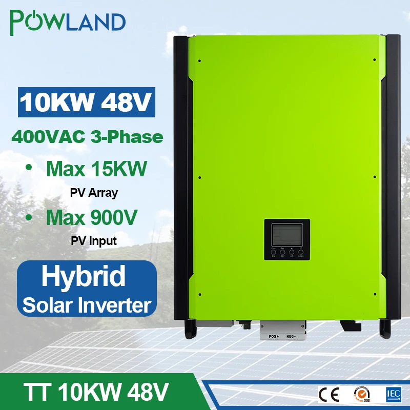 10 кВт солнечный инвертор 48 в 380 сетевой 3 фазы на сетке решетки с максимальной