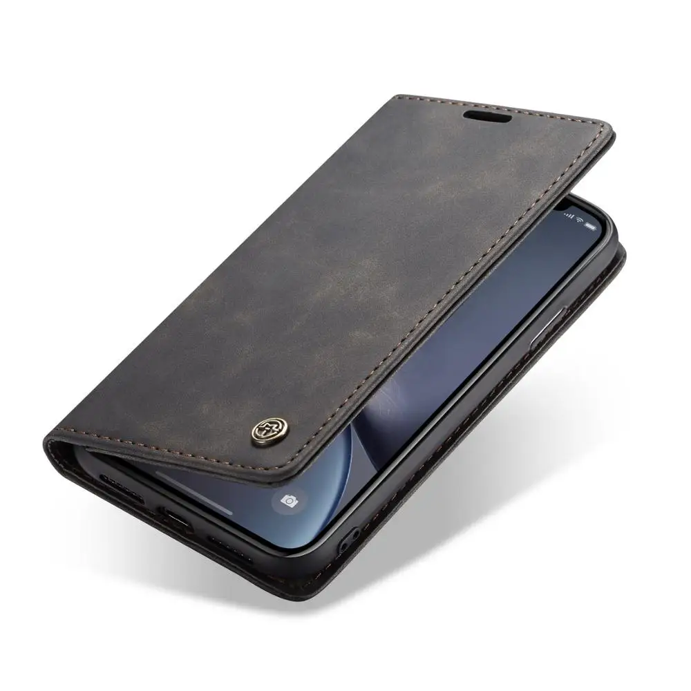 Retro Matte soft leather and TPU Total package side support Business For iphone 6 6p 6s 6sp 7 8 X XS XR Phone Case | Мобильные