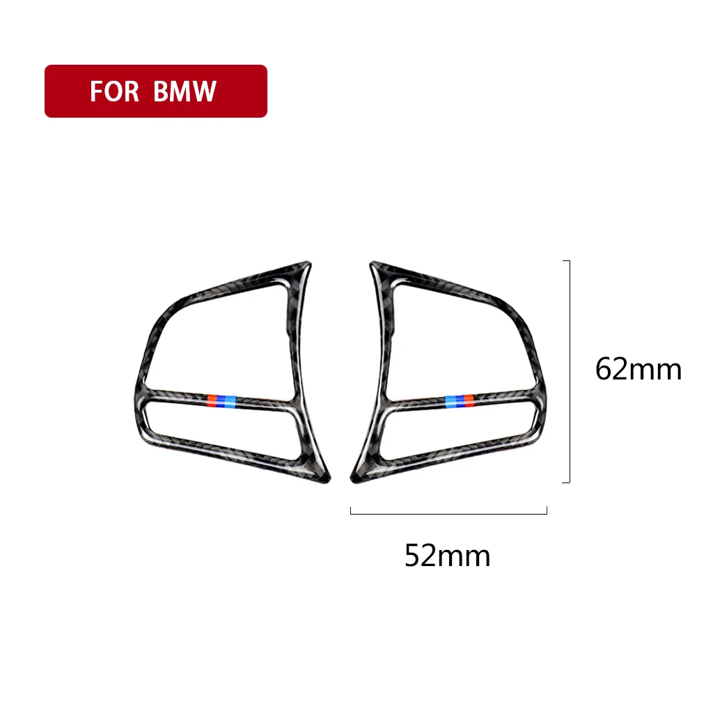

F30 carbon fiber car interior steering wheel button decoration is suitable FOR BMW 3GT series F34 2013-2018 car sticker