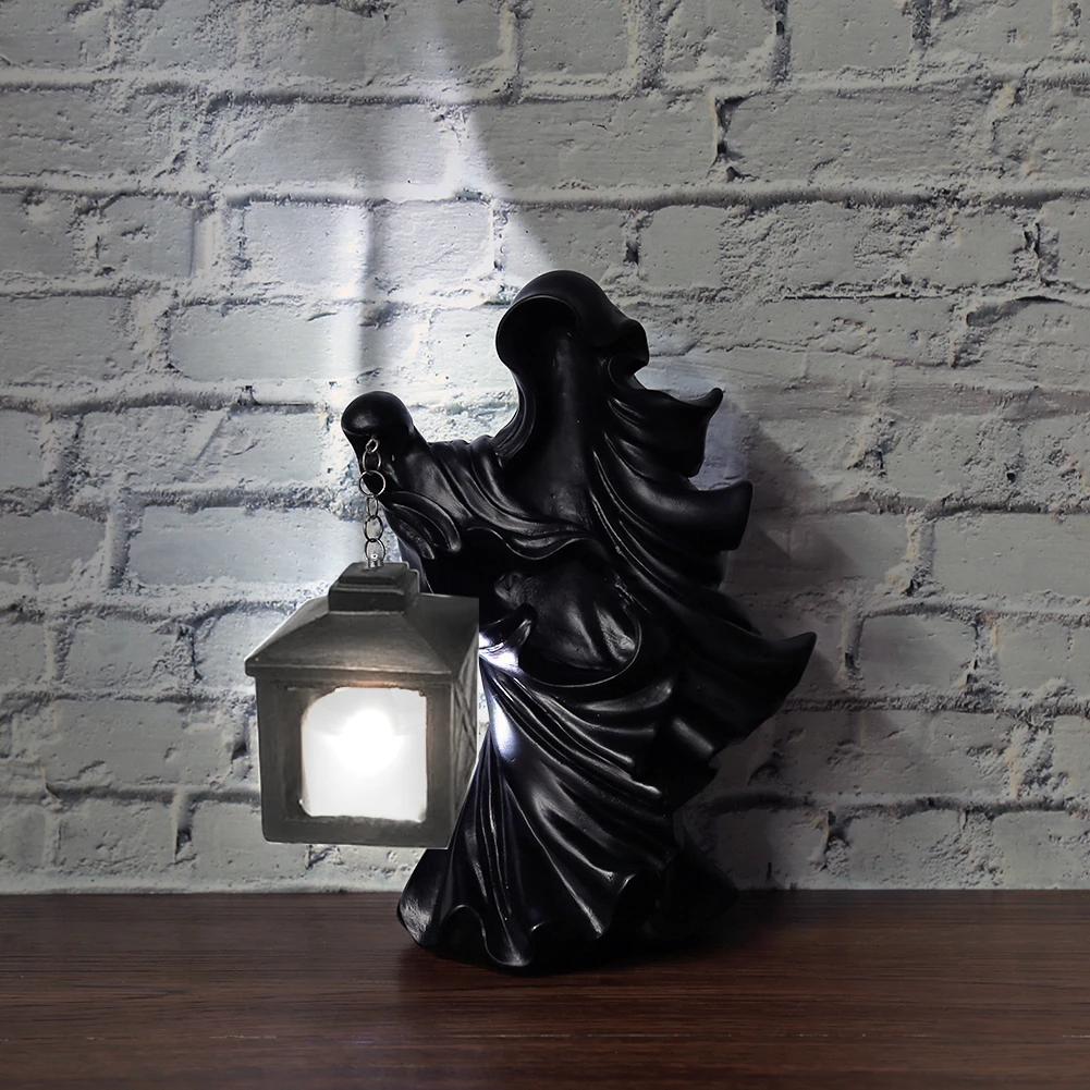 

Водонепроницаемая полимерная лампа-призрак без лица, светящиеся украшения на Хэллоуин, светодиодная лампа для газона, дорожек, атмосферы, д...